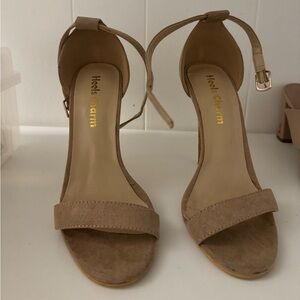 Heels Charm Women's Open Toe Stiletto Strappy Heel